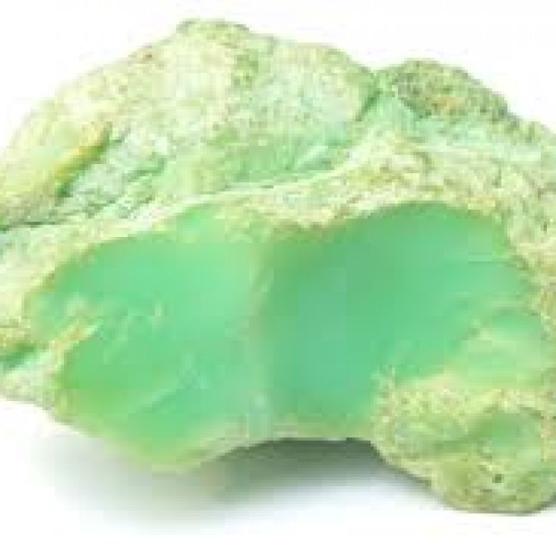 Raw Chrysoprase crystals